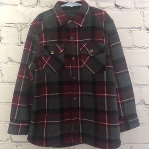 NWOT Freedom Foundry Fleece Button Jacket Sz 7/8
